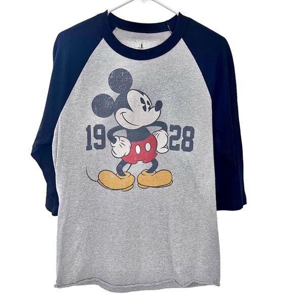 Disney parks Walt Disney world Mickey Mouse tee shirt 1928 size medium grey - Picture 1 of 6